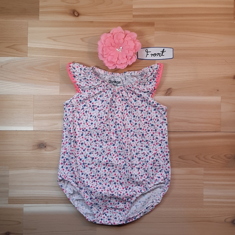OSHKOSH, baby girl romper.